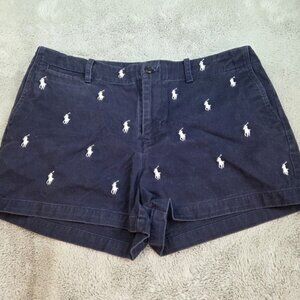 Sport Short Pants Black White Pony Print Chino Shorts